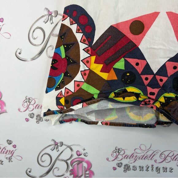 MINKPINK tank top cropped Aztec Multicolor Geometric Crop Top - Picture 4 of 10